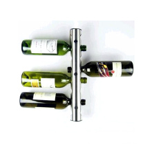 Metal vertical wall mounted silver color wine cellar racks wine rack for bar cellar or restaurant